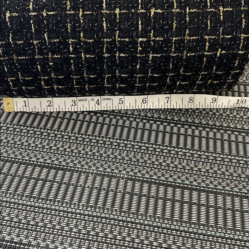 Badgley Mischka Black and Gold Tweed Crossbody Bag - Picture 5 of 7